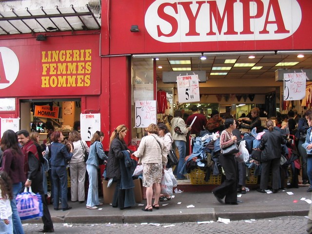 France: A mob of shoppers