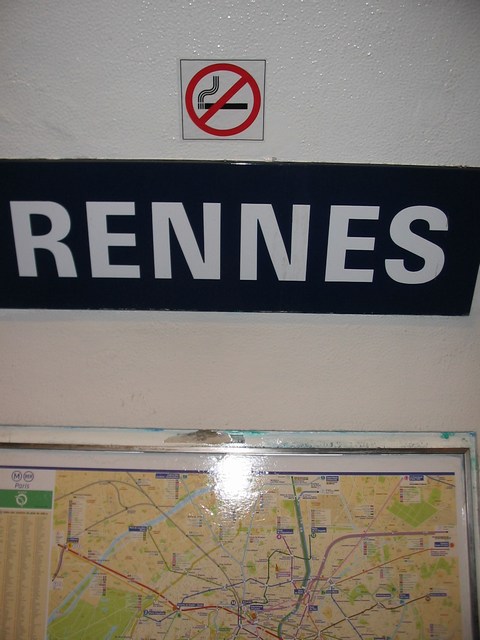 France: I was heading back to the hostel and I decided to stop here to take a pic of my last name
