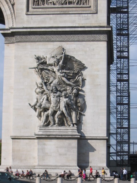France: Part of the Arc de Triumph