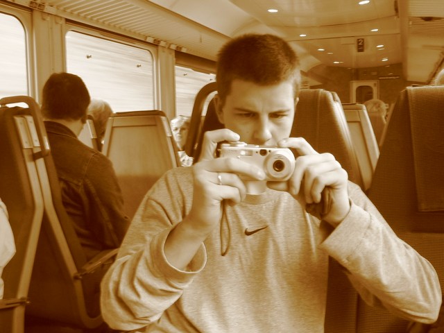 Switzerland: Messing around with camera modes on the train