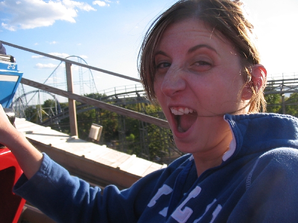 Imitating her future husband... but no one can do crazy faces like me