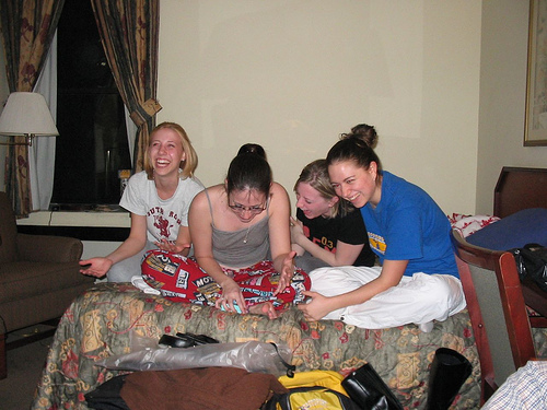 In The Hotel Goofing Off