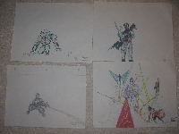 Some of his better art that I kept for 15 years or so