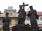 Czech Replublic: Some statues of Jesus on The Main Bridge