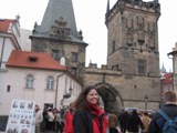 Czech Replublic: Sarah on the Bridge