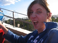 Imitating her future husband... but no one can do crazy faces like me