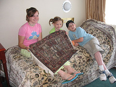 Yangtze River - Thousands of dollars of rugs