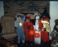 Kevin as Bugs Bunny, Dave as the Devil, Dan as Gizmo and Noel as Orko
