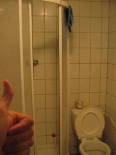 Czech Replublic: My Hotel... ahhh.... a bathroom of my own...