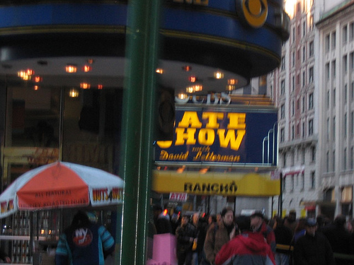 David Letterman Show on the way to Tough Crowd