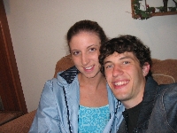 Susan and I sitting on the couch